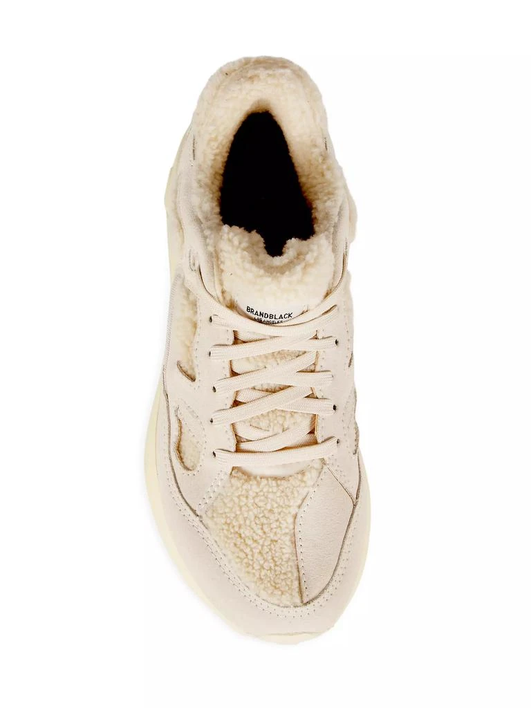 商品BRANDBLACK|Aura 130 Faux Shearling Sneakers,价格¥585,第5张图片详细描述