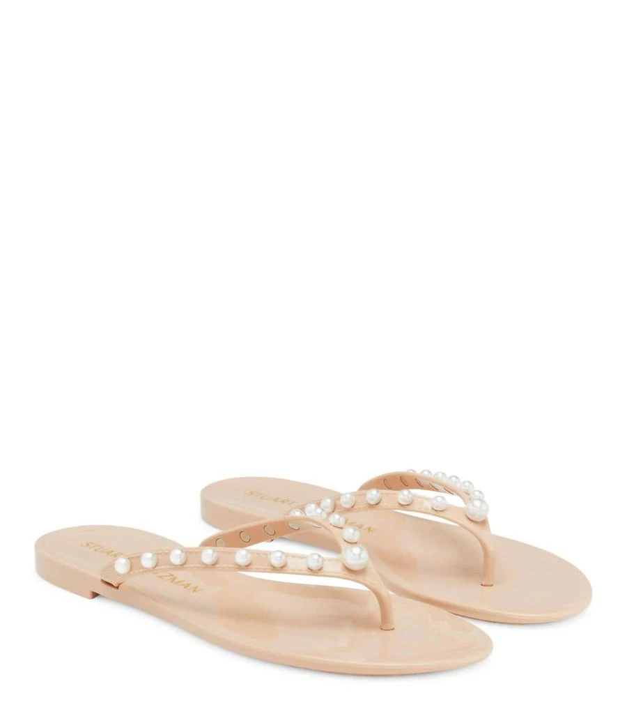 商品Stuart Weitzman|Women's Goldie Jelly Flip Flop In Poudre,价格¥831,第1张图片