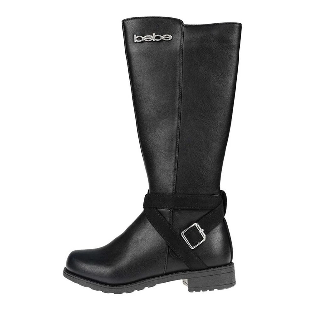 Big Girls Tall Fashion Boots with Shimmer Micro Straps, Plate and Buckle 商品