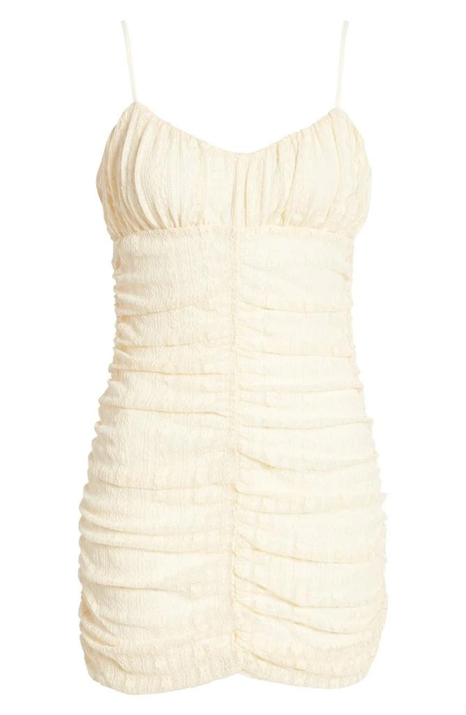 商品Charles Henry|Ruched Lace Sleeveless Minidress,价格¥273,第5张图片详细描述
