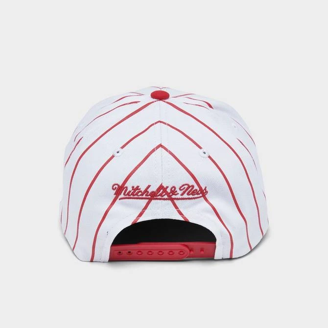 商品Mitchell and Ness|Mitchell & Ness Atlanta Hawks NBA Pinstripe HWC Snapback Hat,价格¥186,第3张图片详细描述