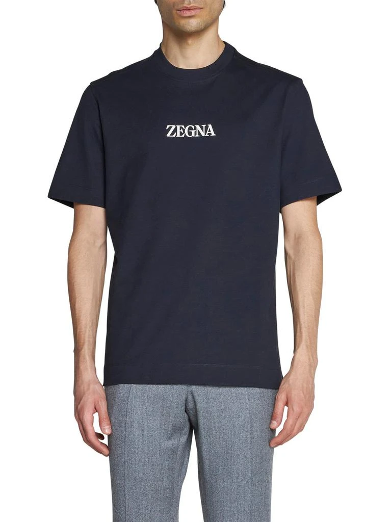 商品Zegna|Z Zegna Logo Printed Crewneck T-Shirt,价格¥1669,第2张图片详细描述