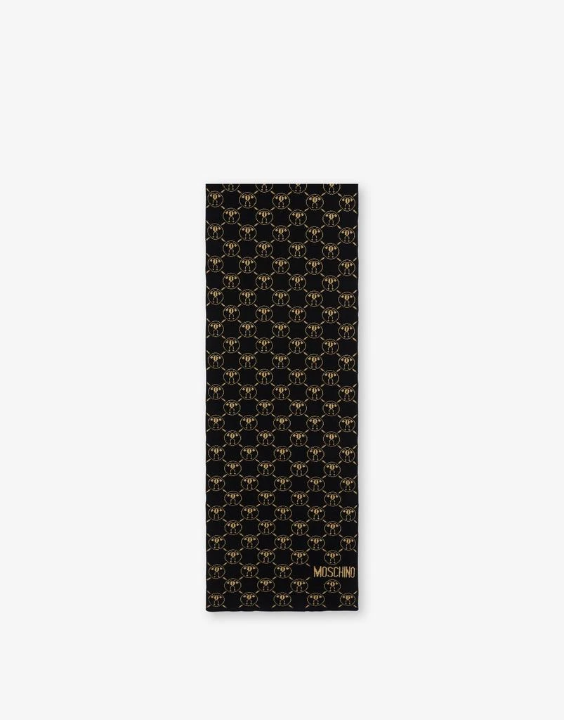 商品Moschino|All-over Double Question Mark Wool-blend Scarf,价格¥1343,第1张图片