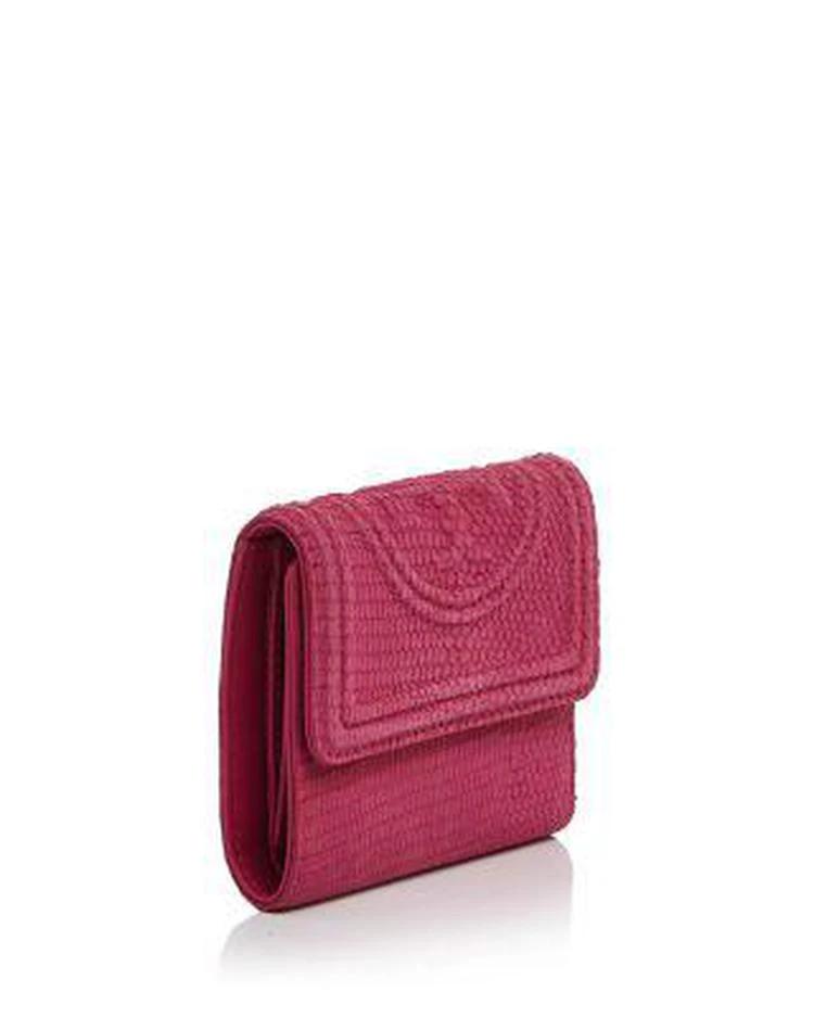 商品Tory Burch|Fleming Snake-Embossed Leather Mini Wallet  ,价格¥648,第3张图片详细描述