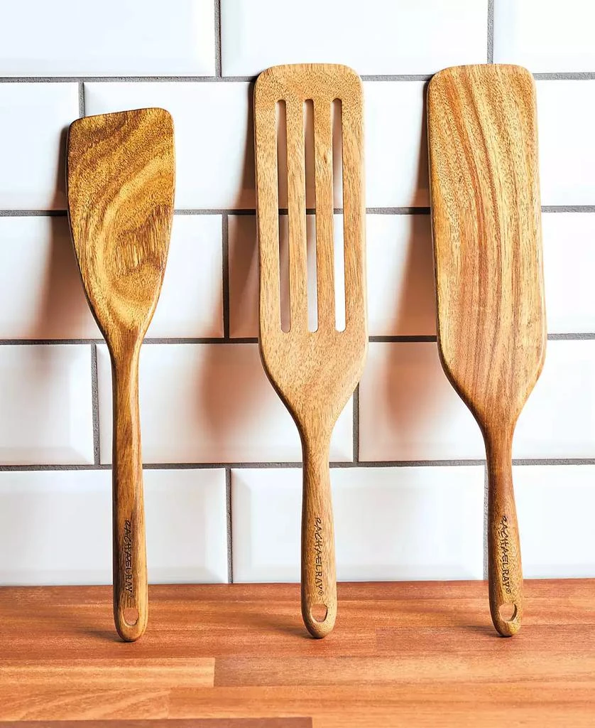 商品Rachael Ray|Tools and Gadgets Wooden Kitchen Utensils, Set of 3,价格¥446,第3张图片详细描述