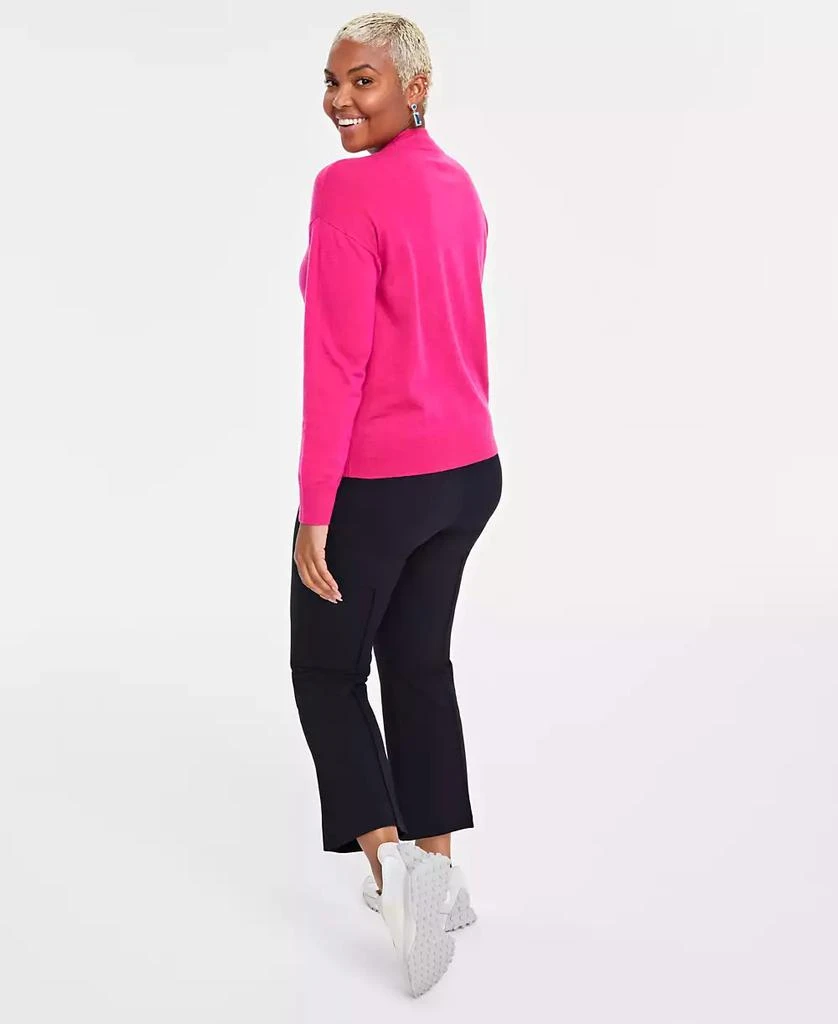 商品On 34th|Women's Mock Neck Jersey Sweater, Created for Macy's,价格¥147,第2张图片详细描述