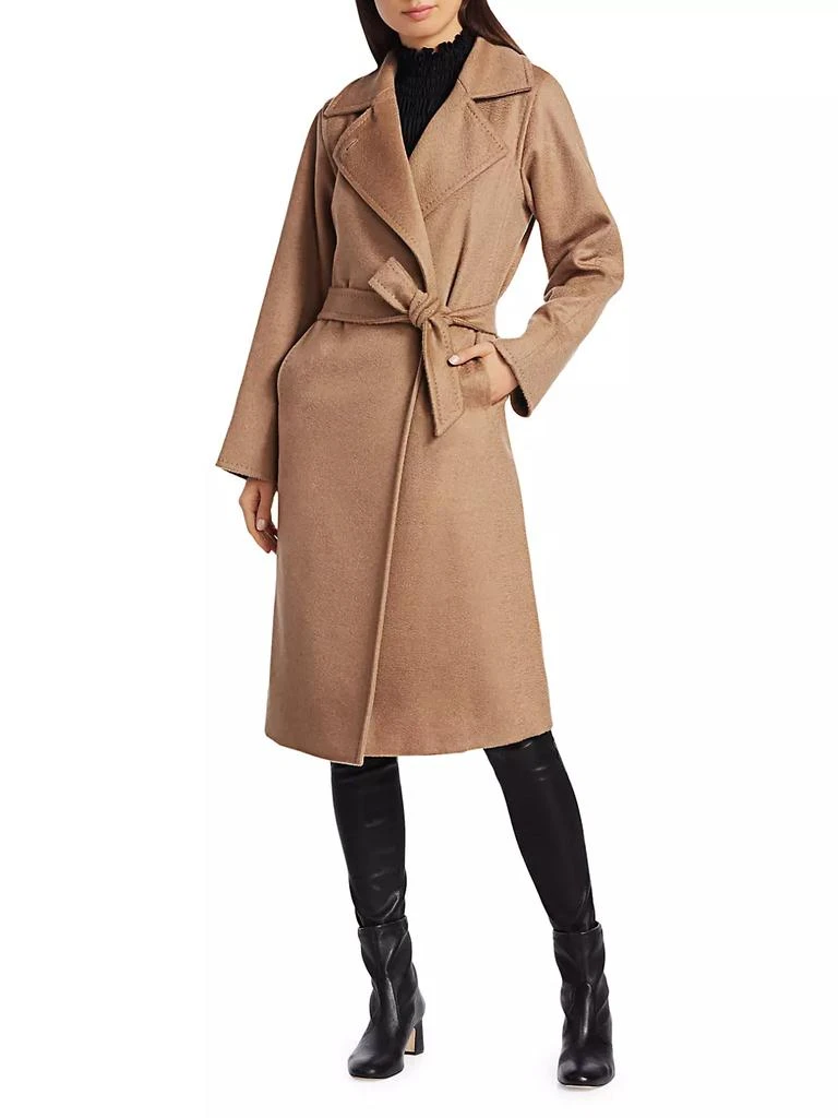 商品Max Mara|Manuela Icon Camel Hair Wool Wrap Coat,价格¥25444,第2张图片详细描述