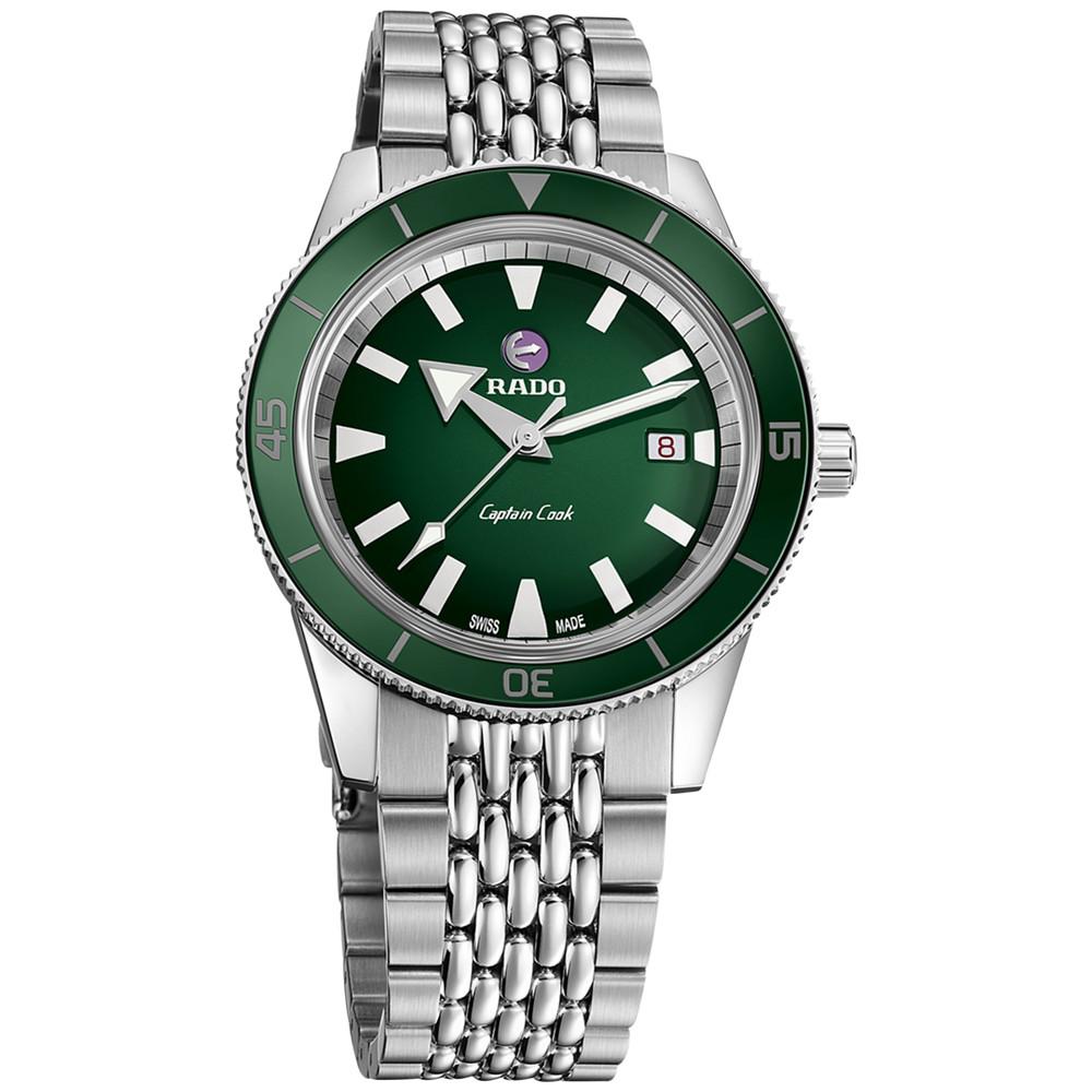 Men's Swiss Automatic HyperChrome Captain Cook Stainless Steel Bracelet Diver Watch 42mm商品第7张图片规格展示