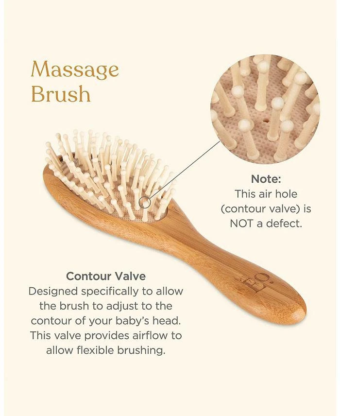 商品EllaOla|Bamboo Brush & Comb Set (3 Pieces) - Baby,价格¥179,第2张图片详细描述