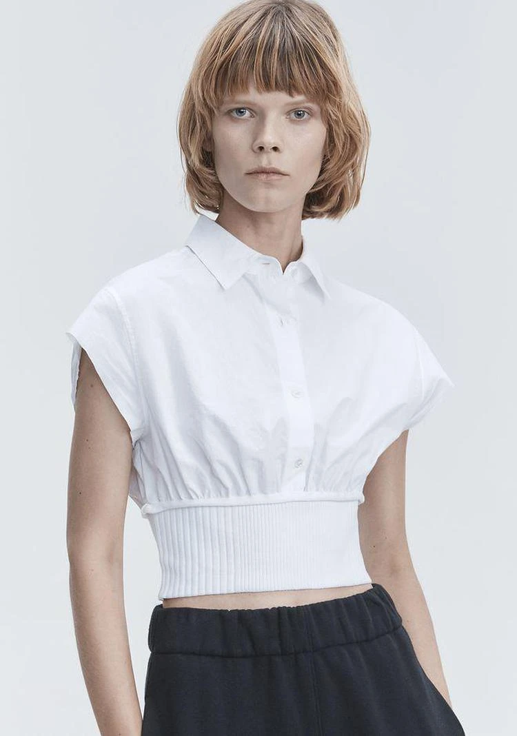 商品Alexander Wang|WASHED POPLIN TOP ,价格¥753,第4张图片详细描述