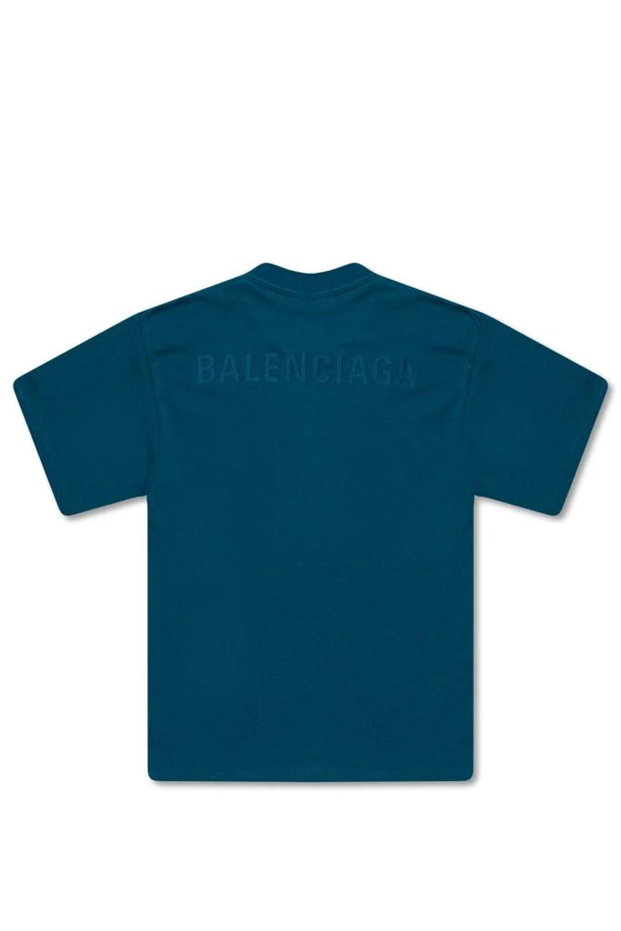 商品Balenciaga|Balenciaga Kids Logo Embroidered Crewneck T-Shirt,价格¥783,第2张图片详细描述