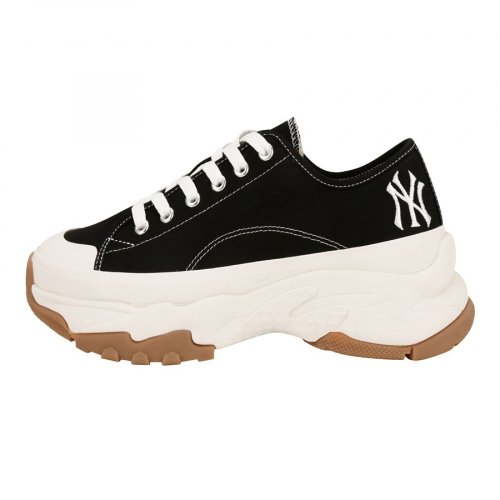 【享贝家】MLB Chunky High Low New York Yanker 低帮帆布鞋 黑 男女同款（预售款，10天发货）32SHU2-111-7-50L商品第5张图片规格展示