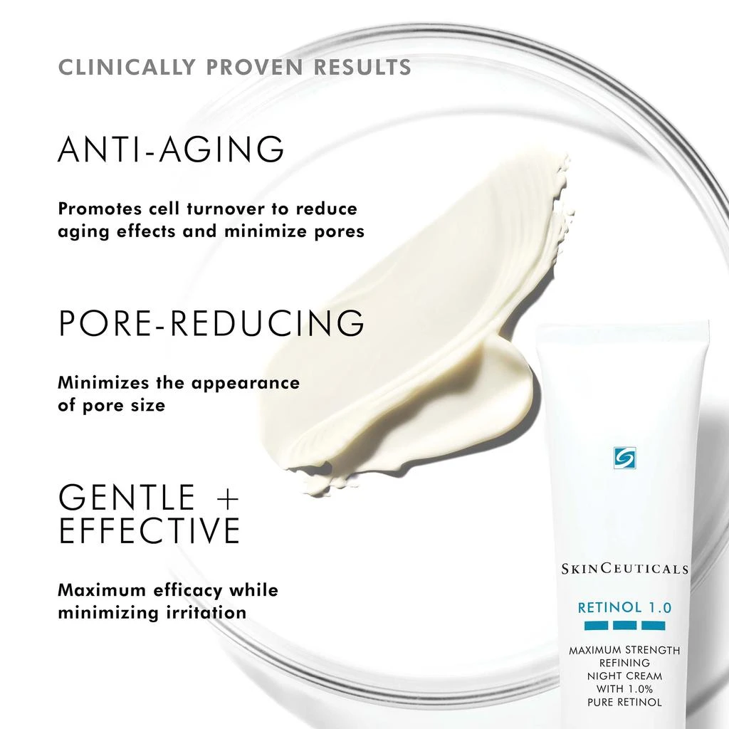 商品SkinCeuticals|SkinCeuticals Retinol 1.0 Maximum Strength Refining Night Cream,价格¥851,第3张图片详细描述