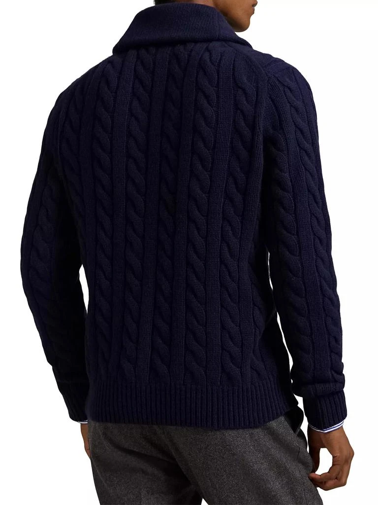 商品Ralph Lauren|Wool & Cashmere Cable Cardigan,价格¥2243,第4张图片详细描述