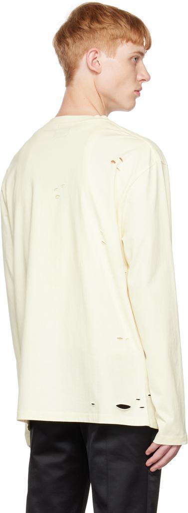 商品Charles Jeffrey Loverboy|灰白色做旧长袖 T 恤,价格¥1659,第5张图片详细描述