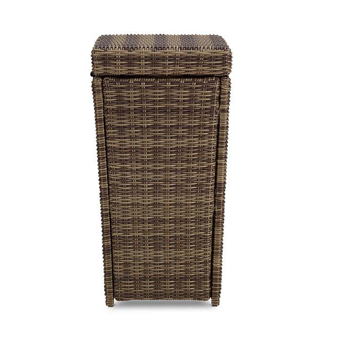 商品Sparrow & Wren|Walton Outdoor Wicker Trash Can,价格¥1585,第5张图片详细描述