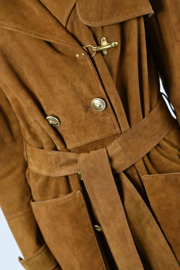 商品FAY|Fay Double-breasted Trench Coat With Gancio,价格¥15975,第4张图片详细描述