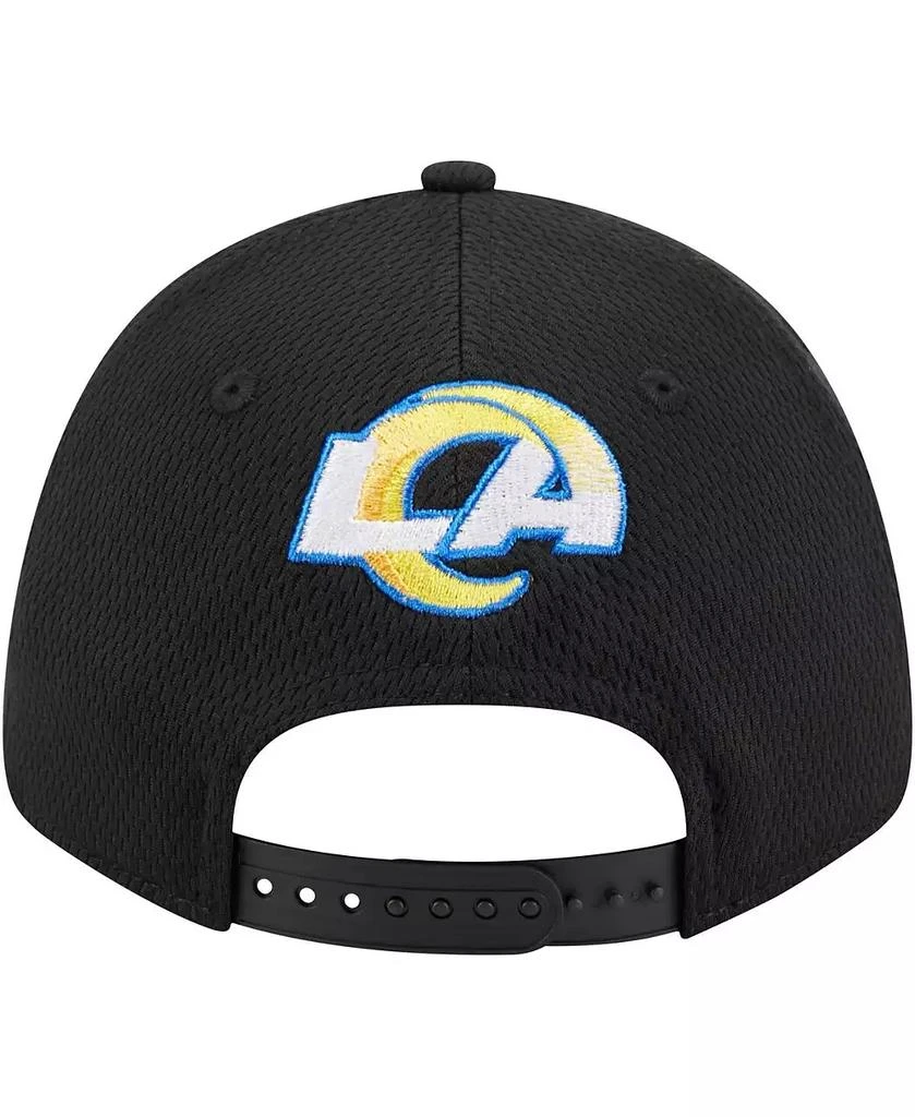 商品New Era|Men's Black Los Angeles Rams Top Visor 9FORTY Adjustable Hat,价格¥247,第4张图片详细描述