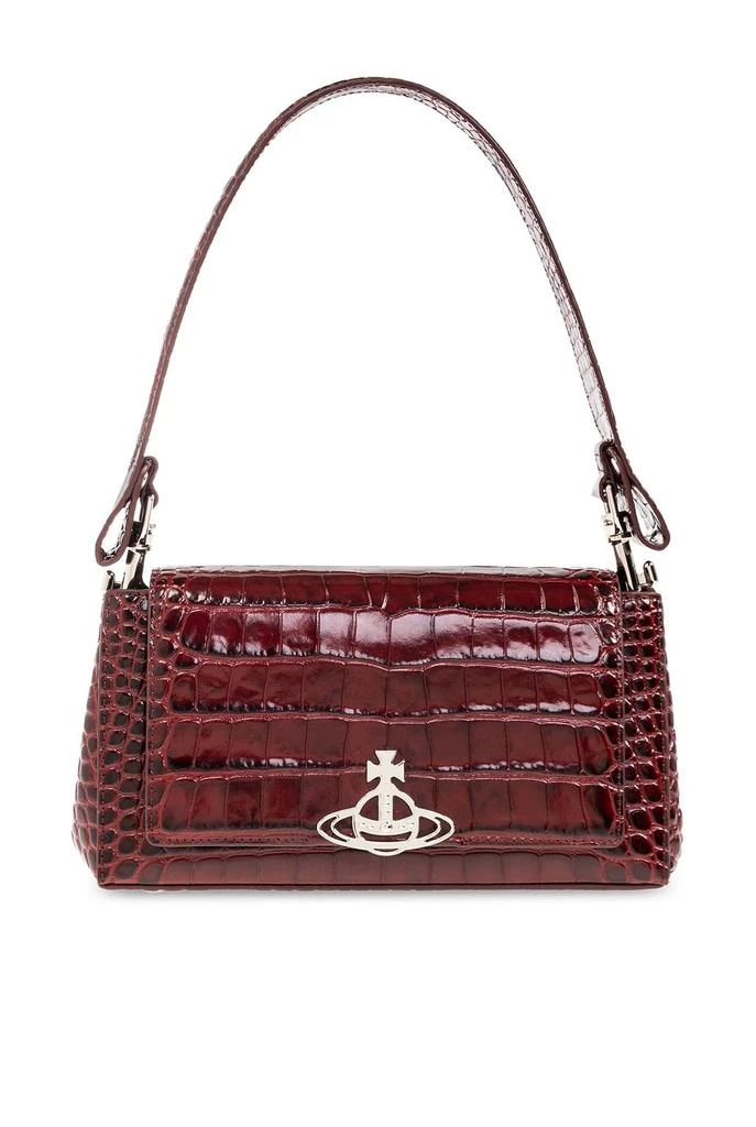 商品Vivienne Westwood|Vivienne Westwood Hazel Embossed Logo Plaque Shoulder Bag,价格¥3415,第1张图片