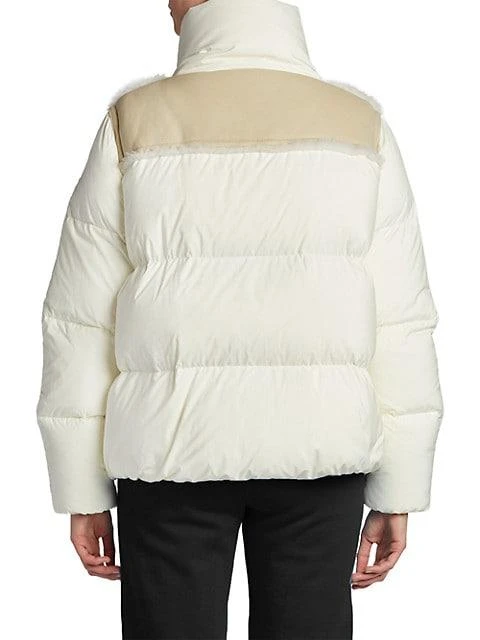 商品Moncler|Jotty Leather & Shearling Puffer Jacket,价格¥22604,第5张图片详细描述