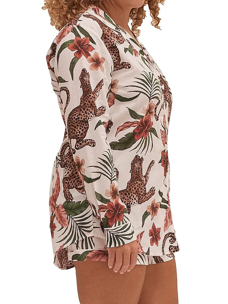商品Desmond & Dempsey|Soleia Print Cotton Signature Pajama Set,价格¥1438,第3张图片详细描述