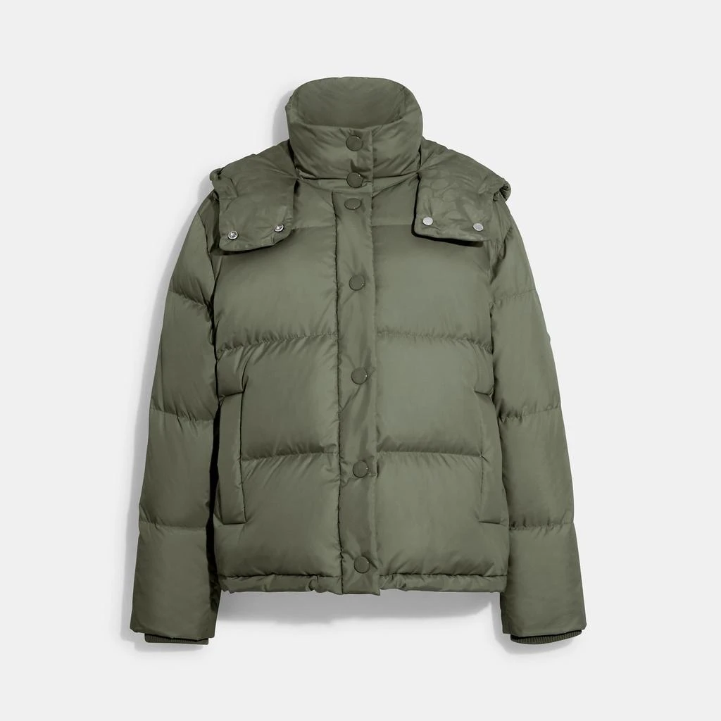 商品Coach|Coach Outlet Short Down Puffer,价格¥1682,第1张图片