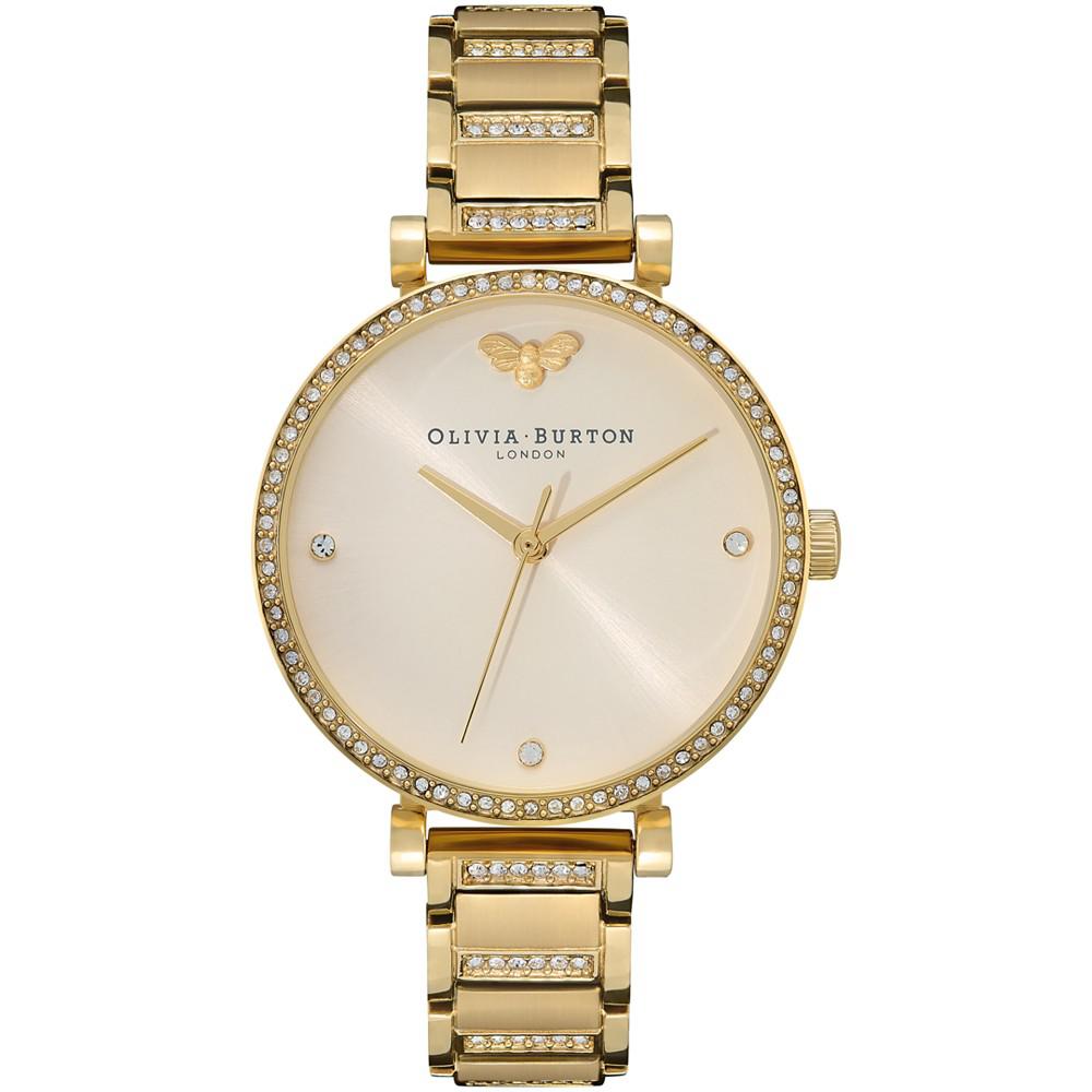 Women's T-Bar Gold-Tone Stainless Steel Bracelet Watch 32mm商品第1张图片规格展示