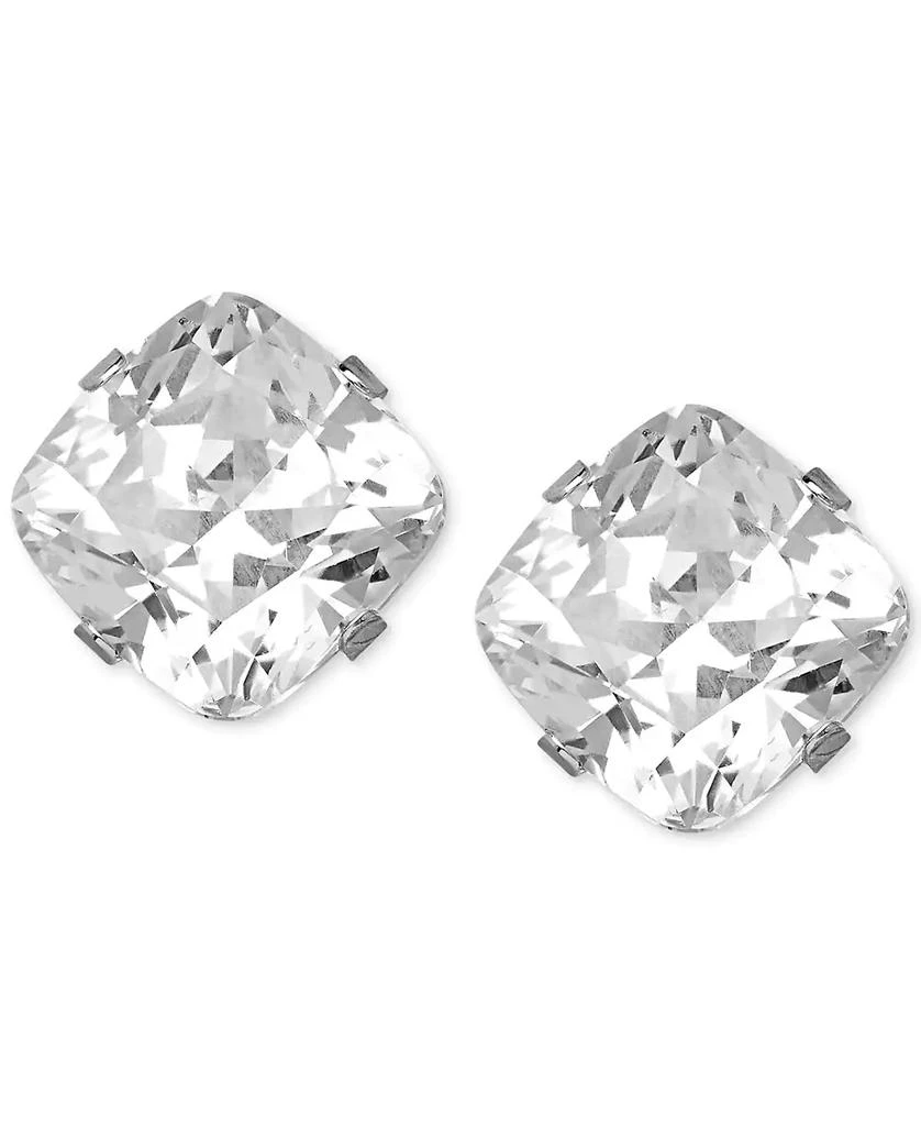 商品Macy's|Cubic Zirconia Stud Earrings in 14k White Gold (3-9/10 ct. t.w),价格¥651,第1张图片