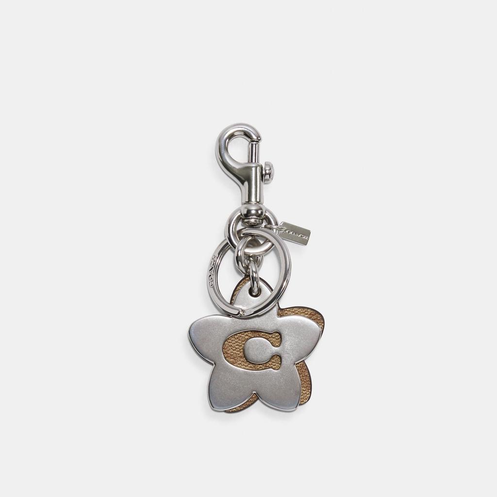 Coach Outlet Wildflower Bag Charm In Signature Canvas商品第1张图片规格展示