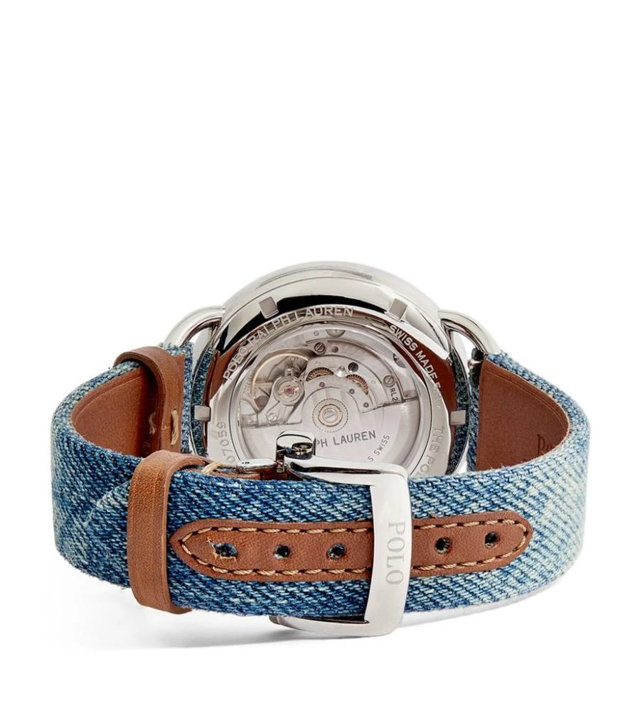 商品Ralph Lauren|Denim Flag Polo Bear Watch 42mm,价格¥15929,第4张图片详细描述