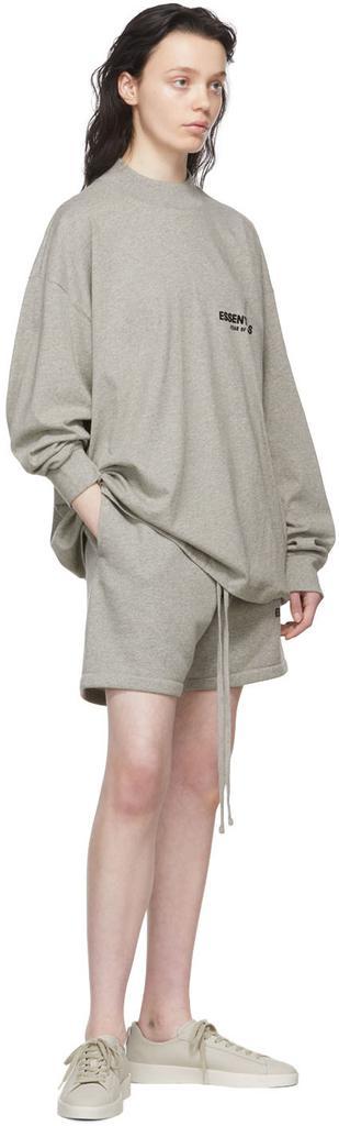 商品Essentials|灰色纯棉长袖T恤  女,价格¥389,第6张图片详细描述