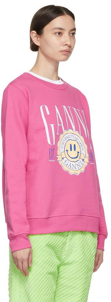 商品Ganni|Pink Organic Cotton Sweatshirt,价格¥1103,第4张图片详细描述