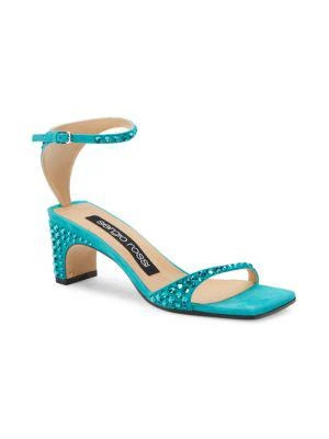 商品Sergio Rossi|Embellished Suede Sandals,价格¥1166,第2张图片详细描述
