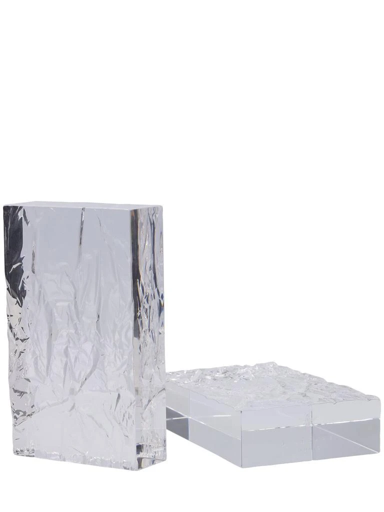 商品L'Afshar|Set Of 2 Crushed Iced Bookends,价格¥1507,第2张图片详细描述