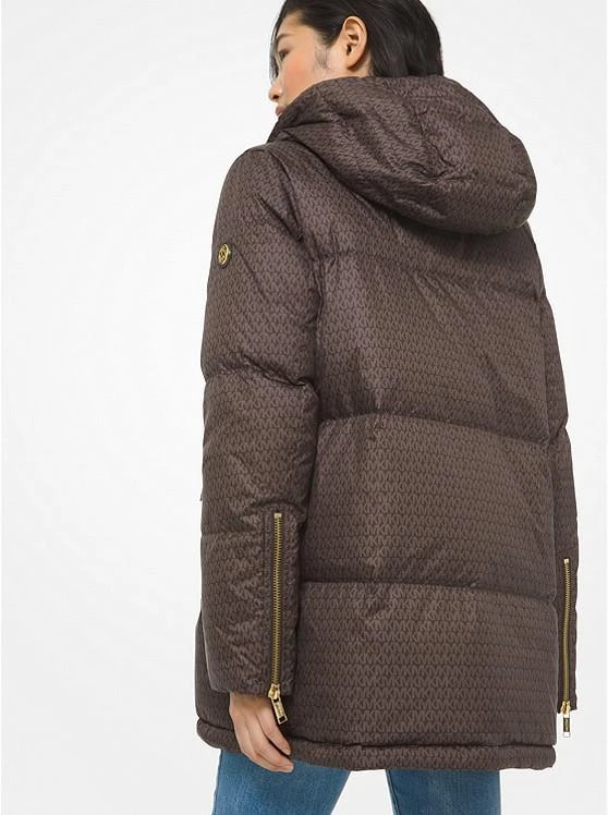 商品Michael Kors|Mini Logo Ciré Reversible Puffer Jacket,价格¥1377,第3张图片详细描述