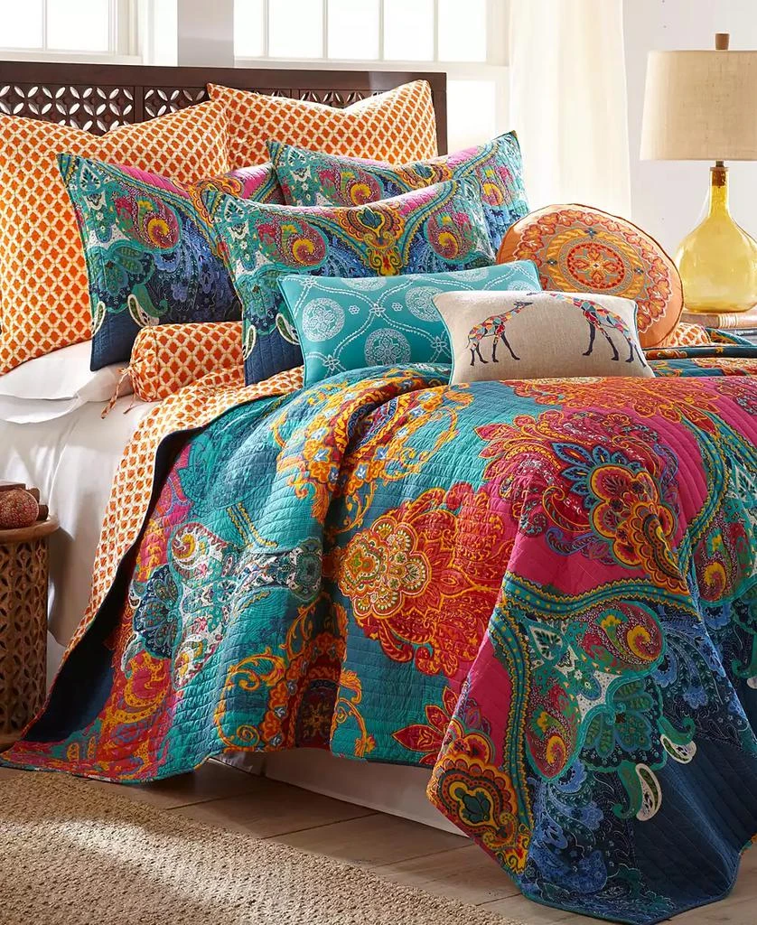 商品Levtex|Mackenzie Embroidered Decorative Pillow, 12" x 24",价格¥741,第1张图片