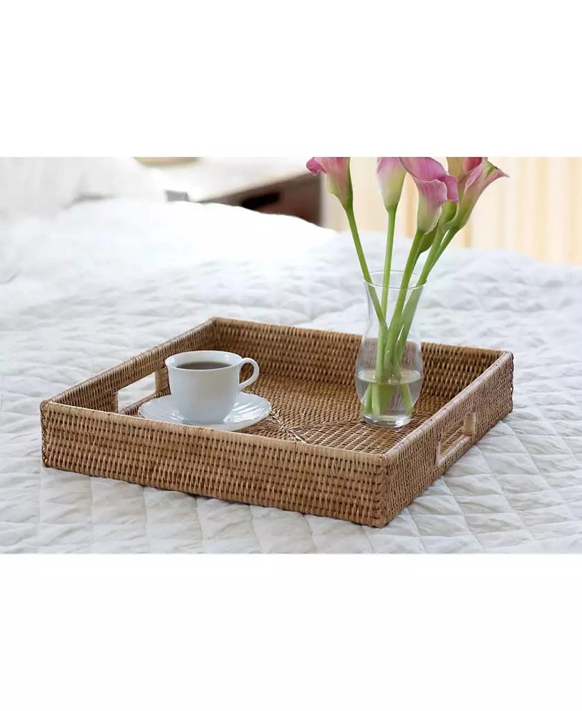 商品Artifacts Trading Company|Square Ottoman Tray with Cutout Handles,价格¥1109,第5张图片详细描述
