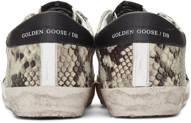 商品Golden Goose|Beige & Black Snake Superstar Sneakers,价格¥2503,第4张图片详细描述