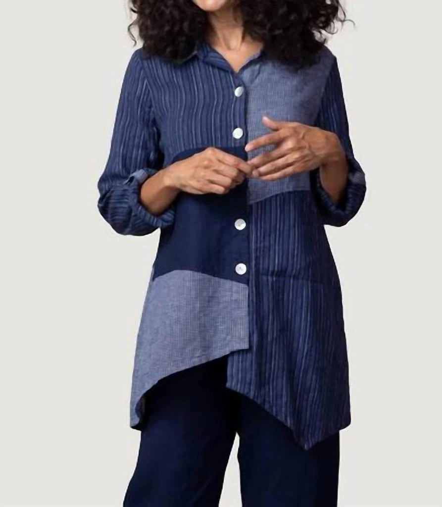 商品habitat|Habitat - Mix-It-Up Artist Button Down Tunic,价格¥497,第1张图片