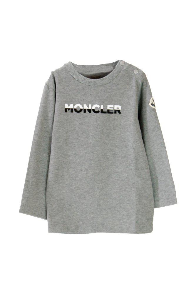 Moncler Enfant Logo Patch Crewneck T-Shirt商品第1张图片规格展示