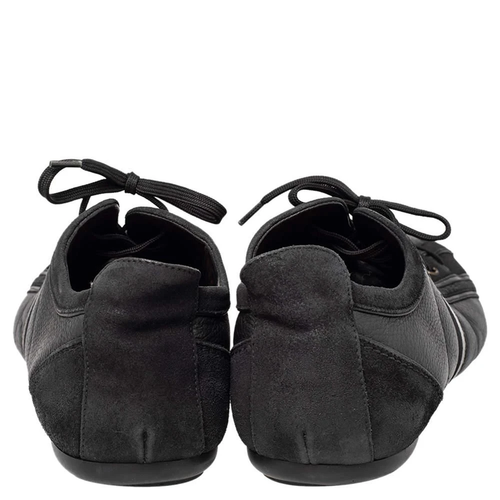 商品[二手商品] Louis Vuitton|Louis Vuitton Black Nubuck And Leather Cosmos Low Top Sneakers Size 43.5,价格¥3086,第5张图片详细描述