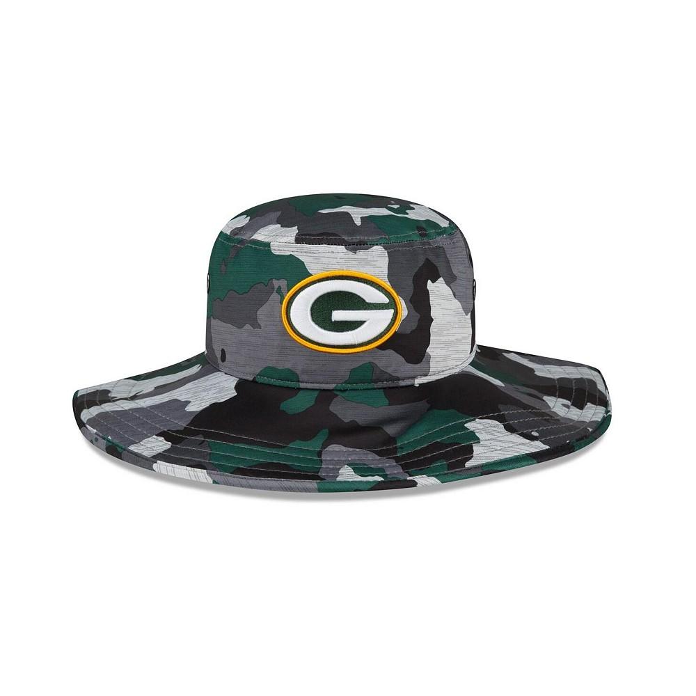 Men's Camo Green Bay Packers 2022 NFL Training Camp Official Panama Bucket Hat商品第3张图片规格展示