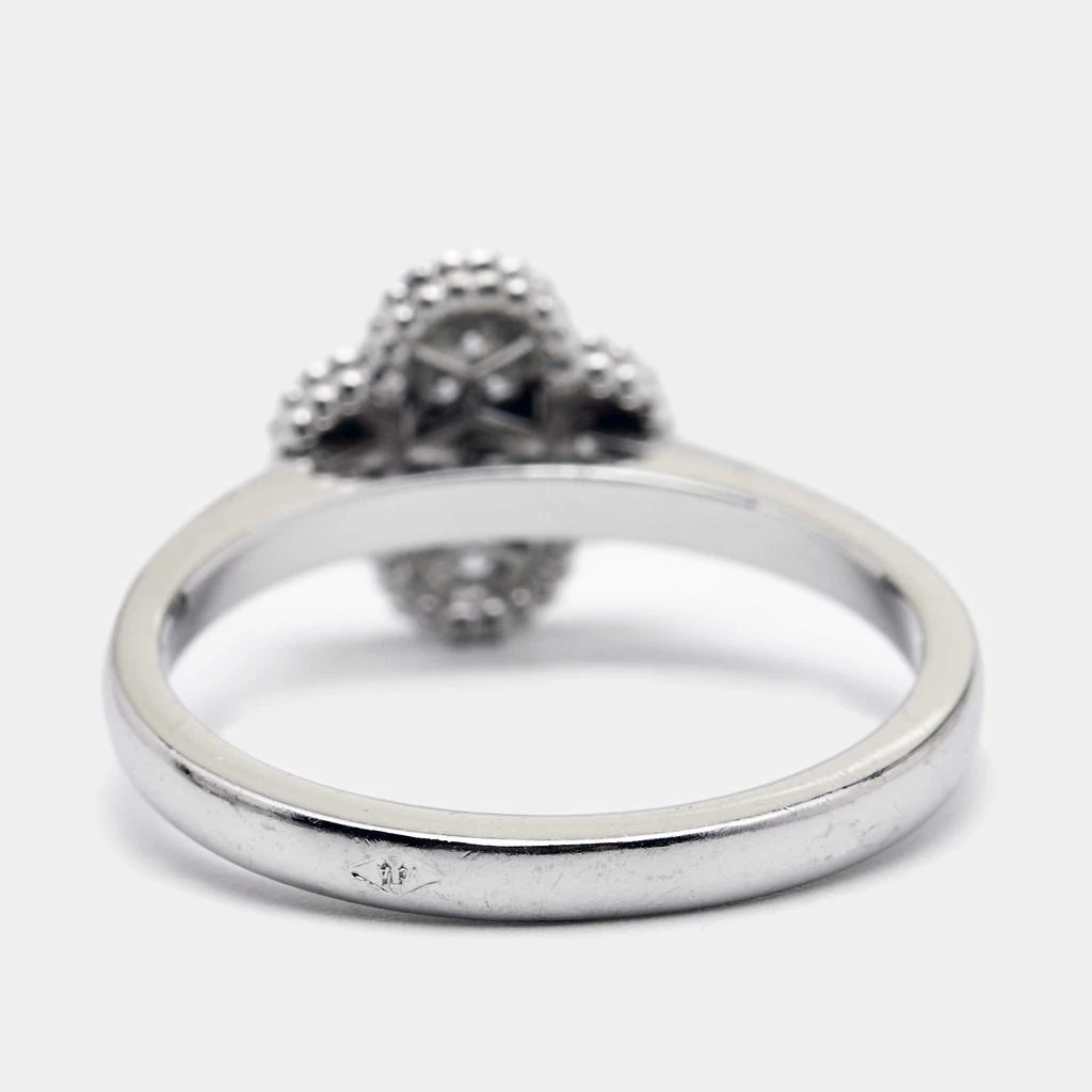 Van Cleef & Arpels Sweet Alhambra Diamond 18K White Gold Ring Size 52 商品