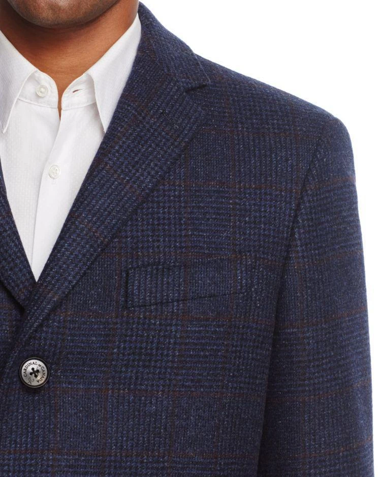 商品Cardinal of Canada|Cardinal Plaid with Windowpane Topcoat ,价格¥6691,第3张图片详细描述