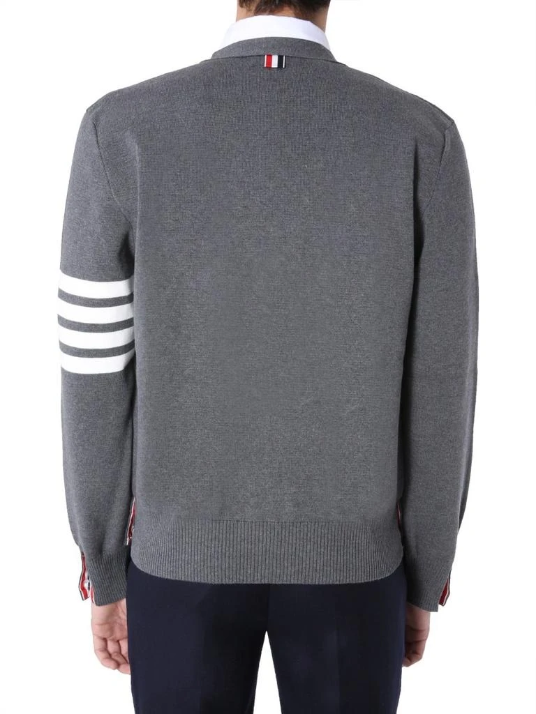 商品Thom Browne|Thom Browne 4-Bar Milano Stitch Cardigan,价格¥7633,第4张图片详细描述