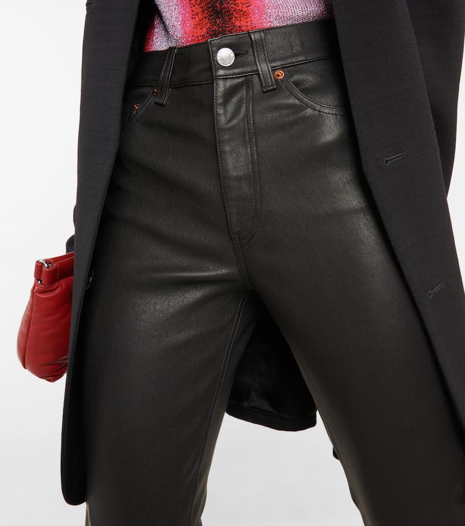 商品Re/Done|70s高腰直筒皮革裤装,价格¥10013,第6张图片详细描述
