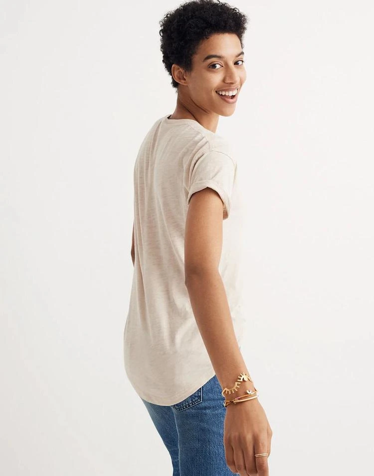 商品Madewell|Yin-Yang Whisper Cotton Crewneck Tee,价格¥119,第2张图片详细描述