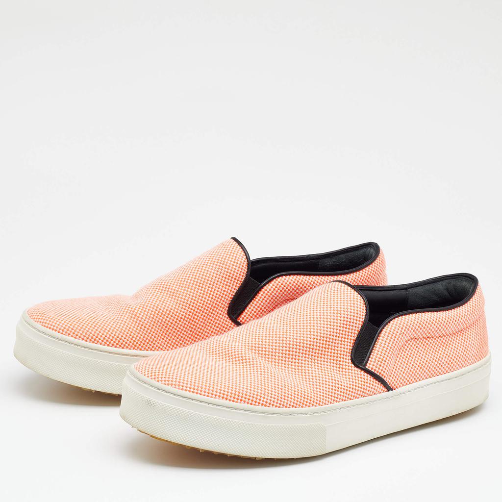 Celine Orange Canvas Slip On Sneakers Size 38商品第2张图片规格展示