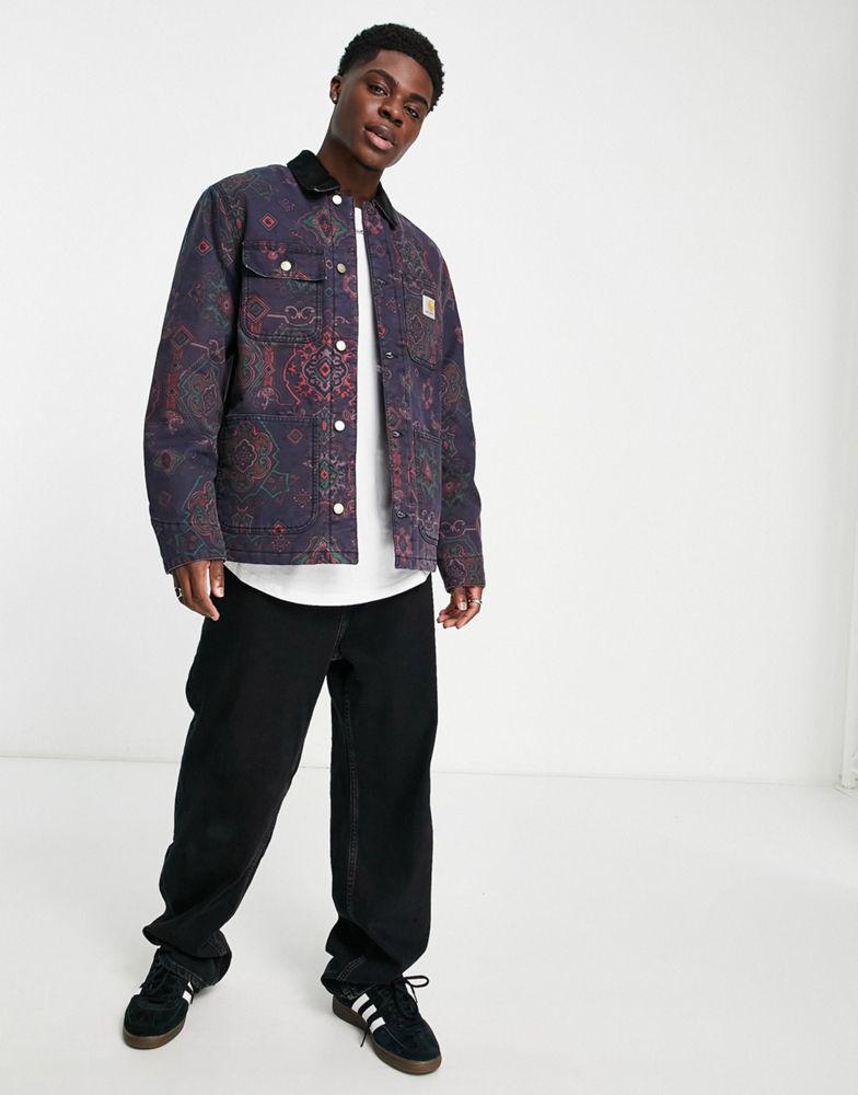 商品Carhartt WIP|Carhartt WIP michigan paisley lined jacket in navy,价格¥2004,第6张图片详细描述