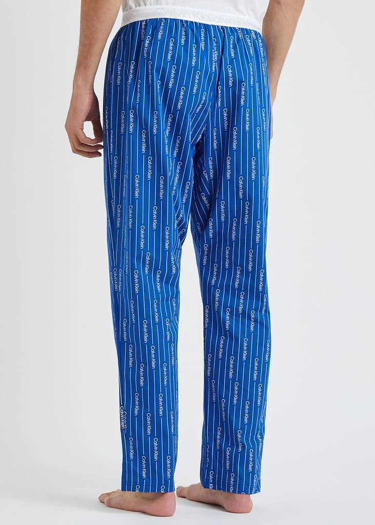 商品Calvin Klein|Blue logo-print stretch-cotton pyjama trousers,价格¥486,第3张图片详细描述